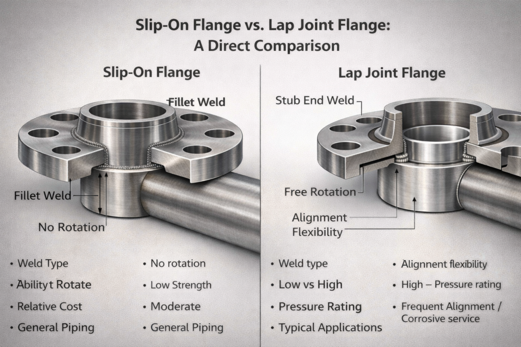 Slip-On Flange vs. Lap Joint Flange: A Direct Comparison